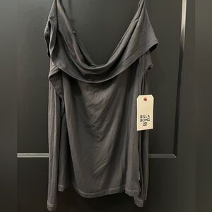 NWT Billabong Make Time Folded Off-Shoulder Top Size Medium